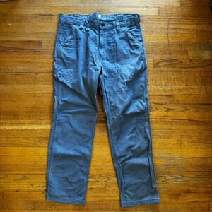 Carhartt Relaxed Fit Work Pants Khaki‎ Men Size 36x32 Utility Cargo Canvas